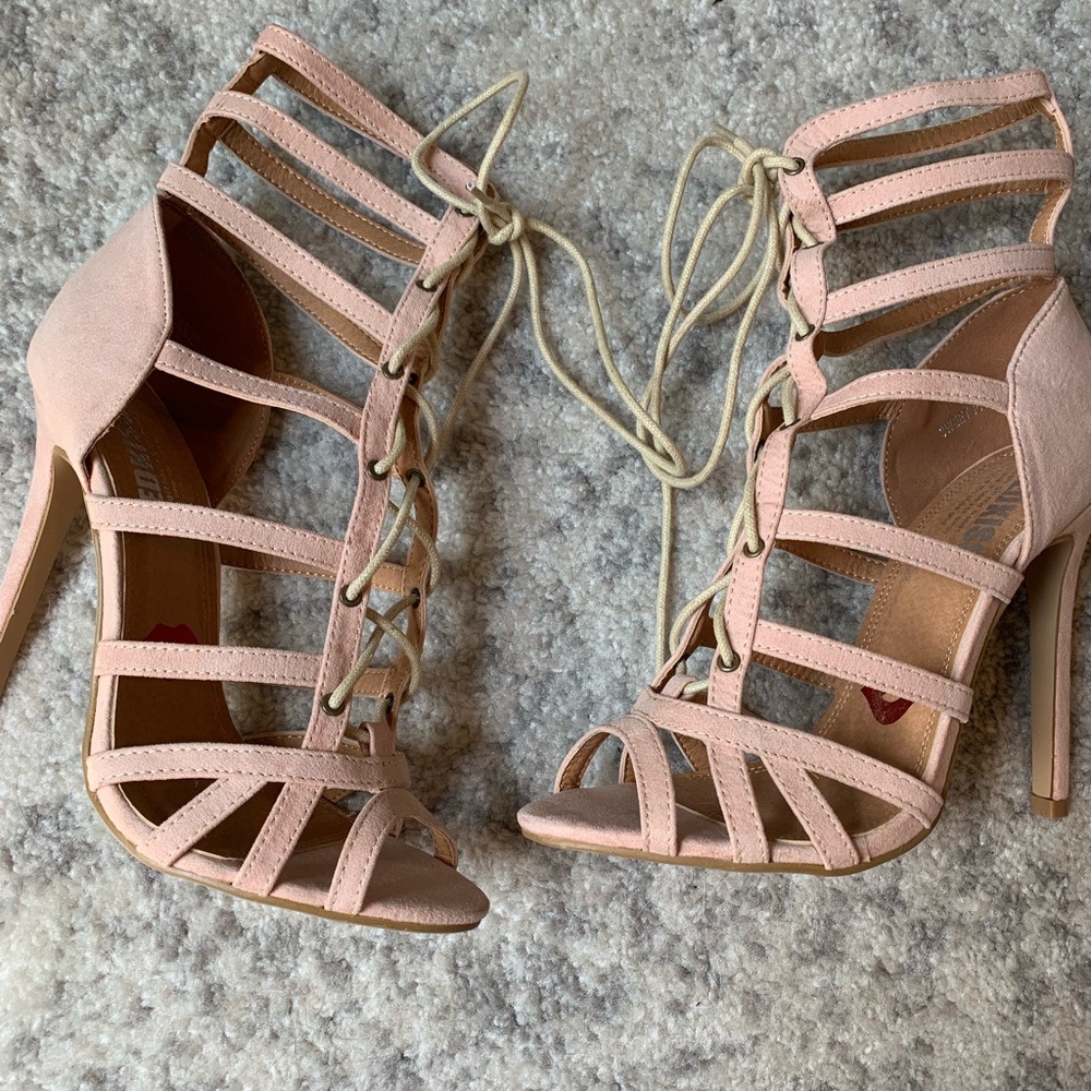 Lace up heels